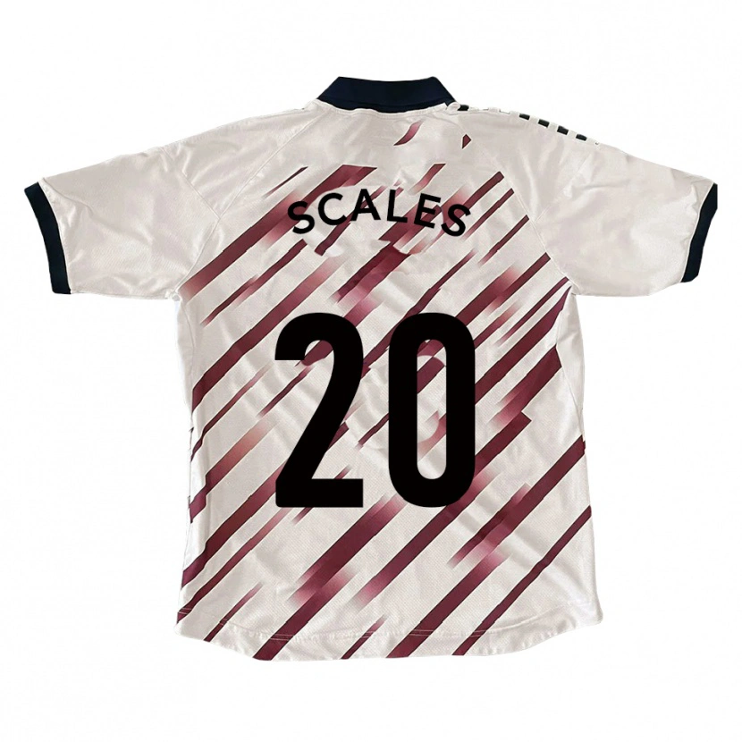 Danxen Dámské Kian Scales #20 Bílá Červená Daleko Hráčské Dresy 2025/26 Dres