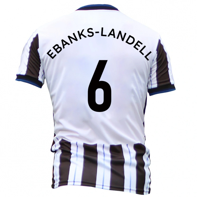 Danxen Dámské Ethan Ebanks-Landell #6 Bílá Černá Daleko Hráčské Dresy 2025/26 Dres