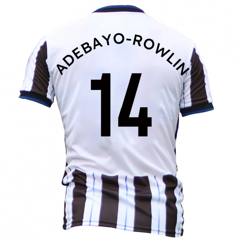 Danxen Dámské Tobi Adebayo-Rowling #14 Bílá Černá Daleko Hráčské Dresy 2025/26 Dres
