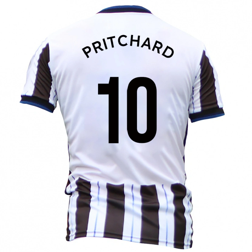 Danxen Dámské Joe Pritchard #10 Bílá Černá Daleko Hráčské Dresy 2025/26 Dres