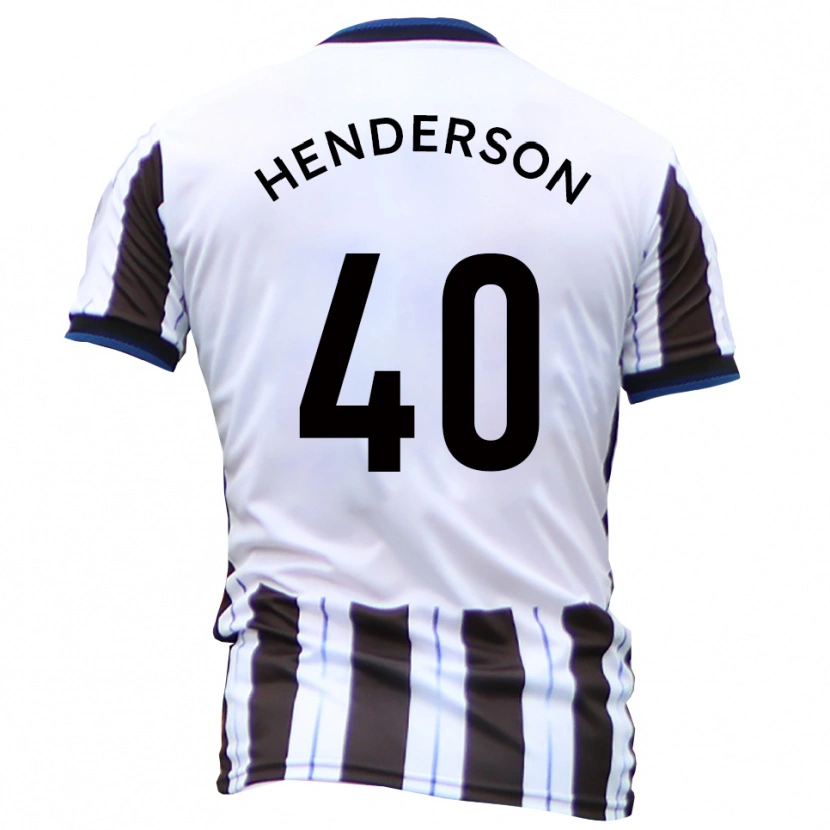 Danxen Dámské Ian Henderson #40 Bílá Černá Daleko Hráčské Dresy 2025/26 Dres