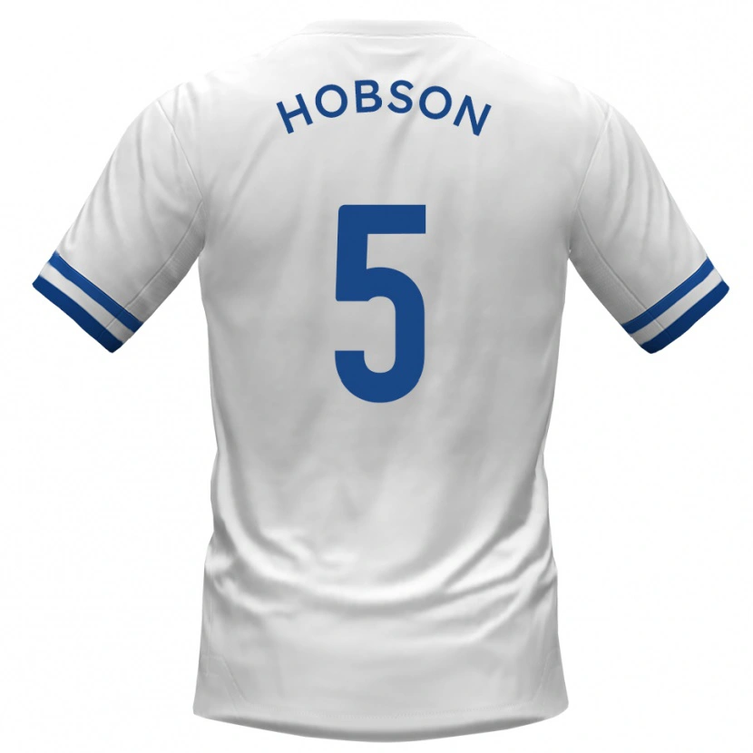 Danxen Dámské Shaun Hobson #5 Bílá Modrá Daleko Hráčské Dresy 2025/26 Dres