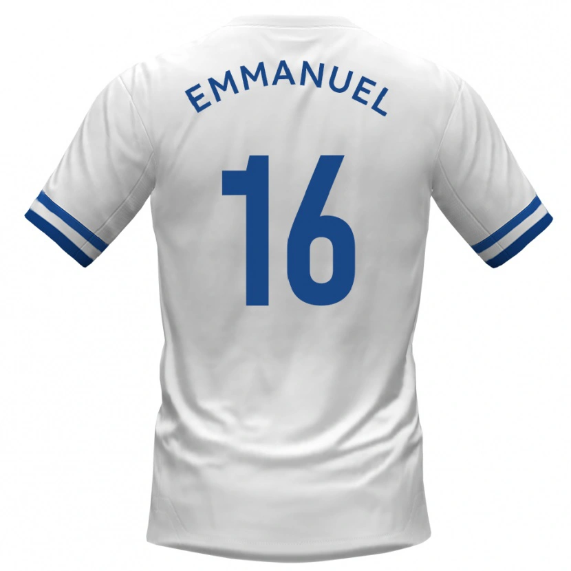 Danxen Dámské Josh Emmanuel #16 Bílá Modrá Daleko Hráčské Dresy 2025/26 Dres