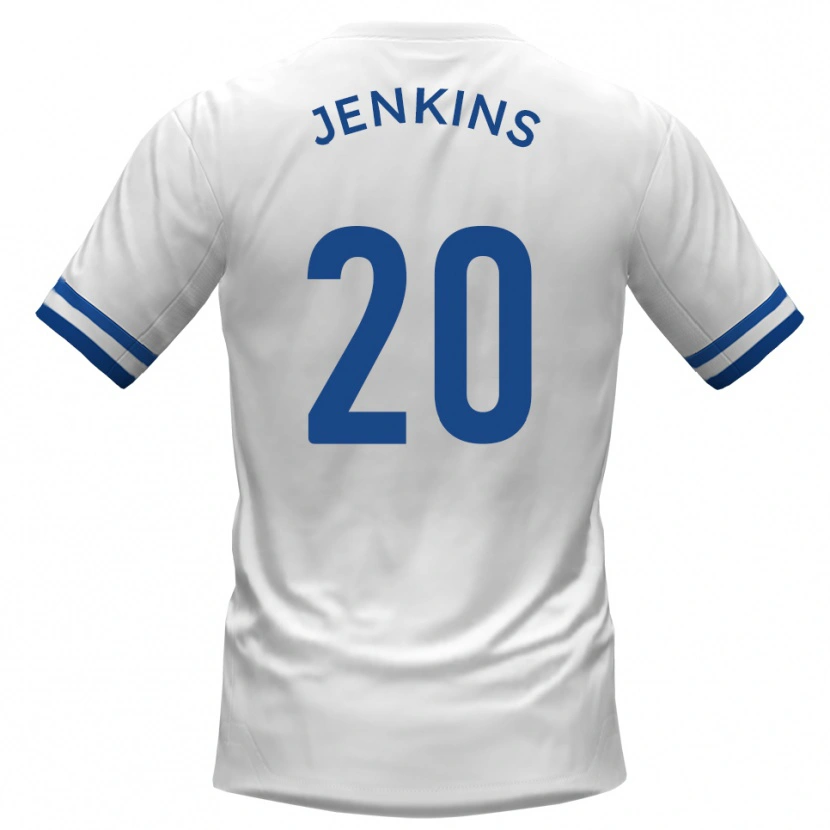 Danxen Dámské Jack Jenkins #20 Bílá Modrá Daleko Hráčské Dresy 2025/26 Dres