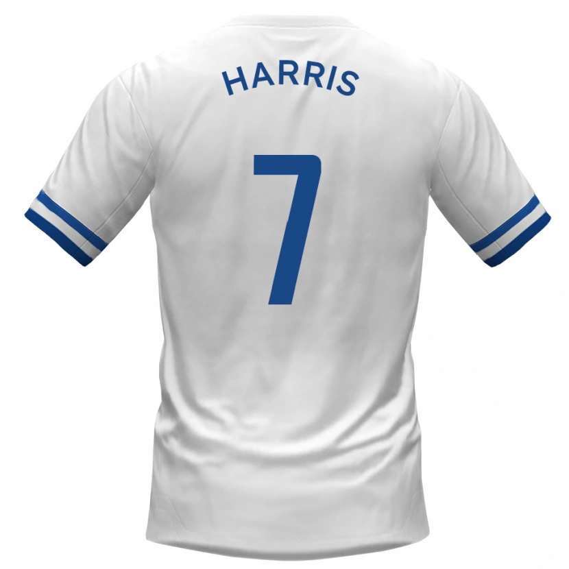 Danxen Dámské Will Harris #7 Bílá Modrá Daleko Hráčské Dresy 2025/26 Dres