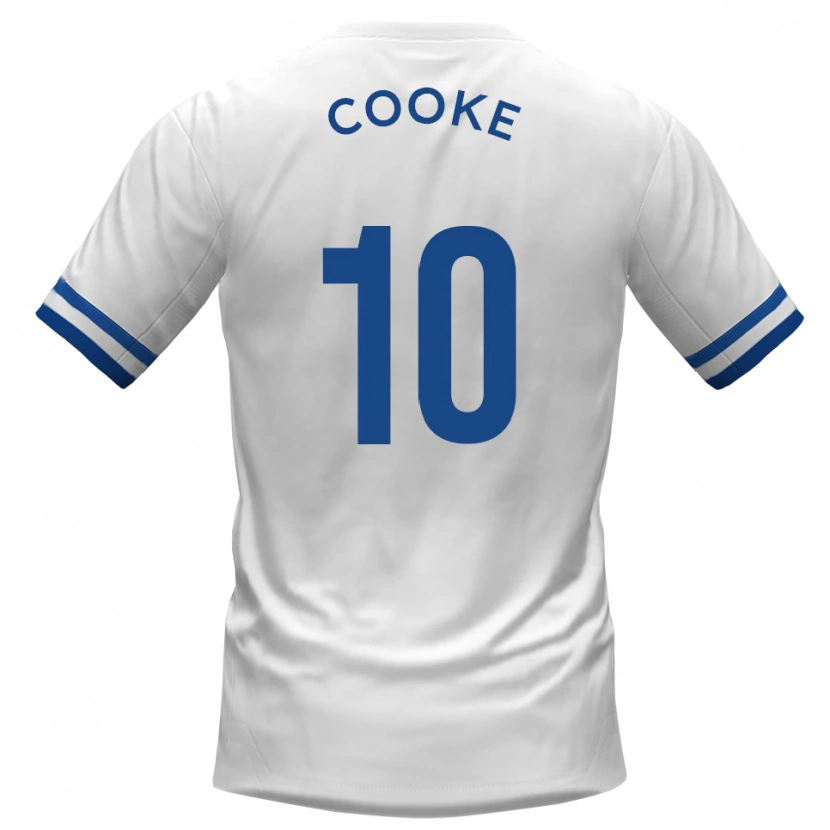 Danxen Dámské Jamie Cooke #10 Bílá Modrá Daleko Hráčské Dresy 2025/26 Dres