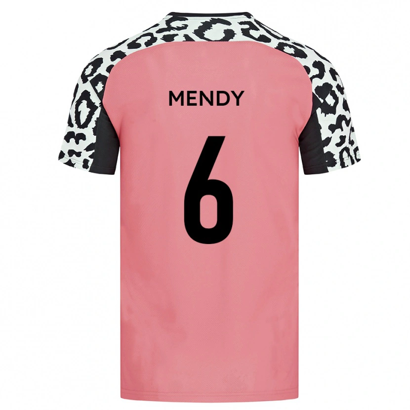 Danxen Dámské Laurent Mendy #6 Růžová Černá Daleko Hráčské Dresy 2025/26 Dres