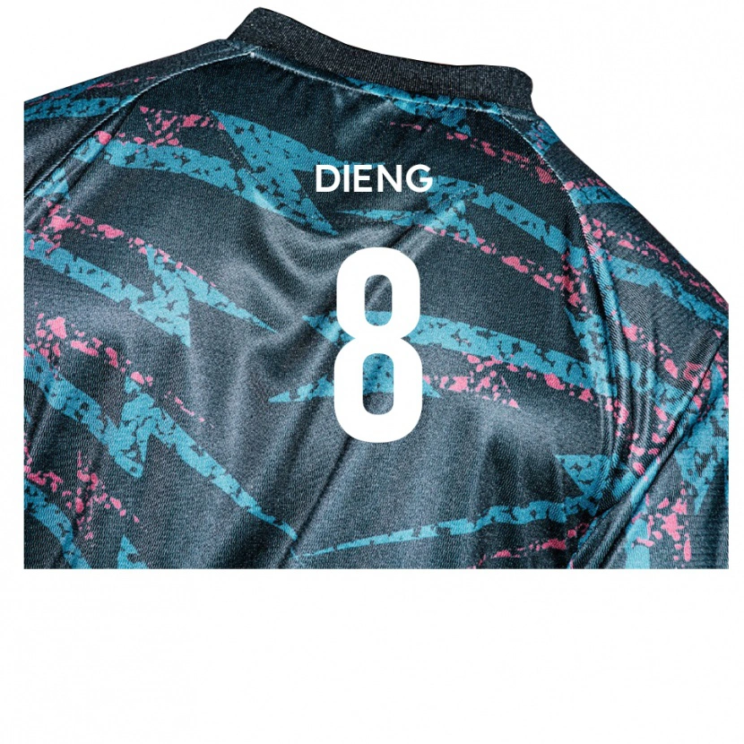 Danxen Dámské Timothée Dieng #8 Černá Tmavě Modrá Daleko Hráčské Dresy 2025/26 Dres
