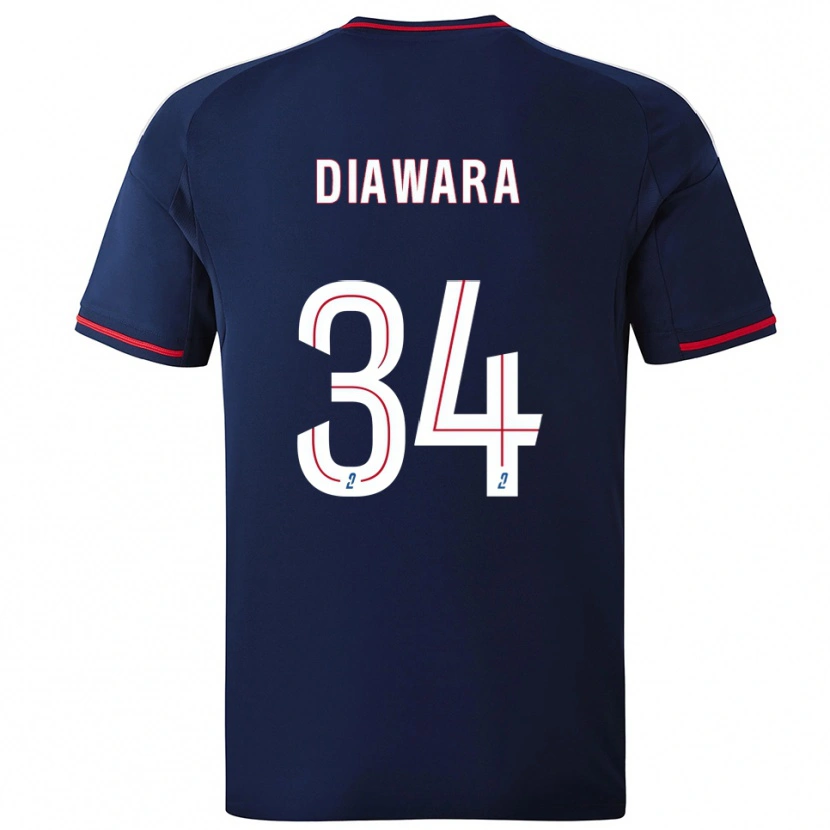 Danxen Dámské Mahamadou Diawara #34 Tmavě Modrá Červená Daleko Hráčské Dresy 2025/26 Dres