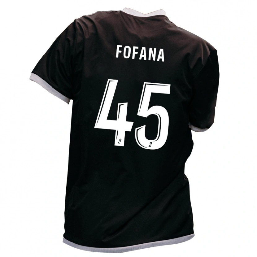 Danxen Dámské Ibrahim Fofana #45 Černá Zlatá Daleko Hráčské Dresy 2025/26 Dres