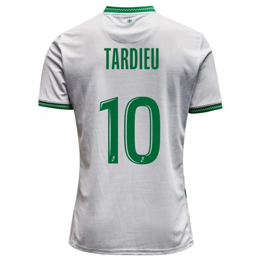 Danxen Dámské Florian Tardieu #10 Bílá Zelená Daleko Hráčské Dresy 2025/26 Dres