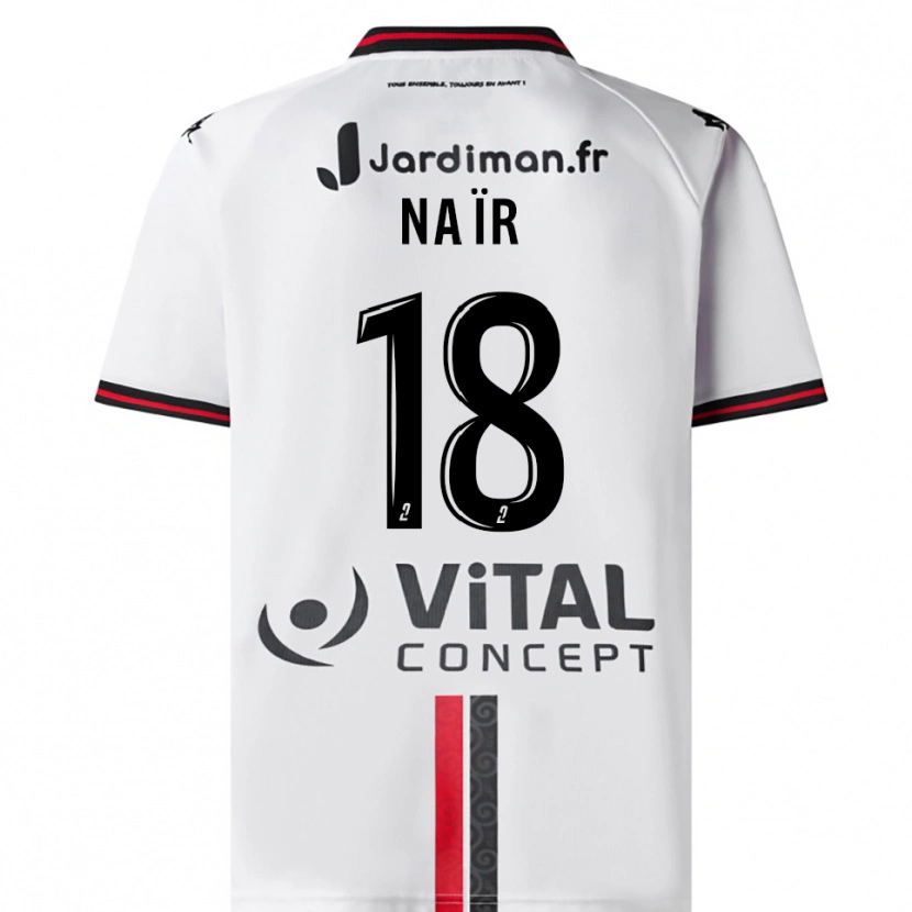 Danxen Dámské Sohaib Naïr #18 Bílá Červená Daleko Hráčské Dresy 2025/26 Dres