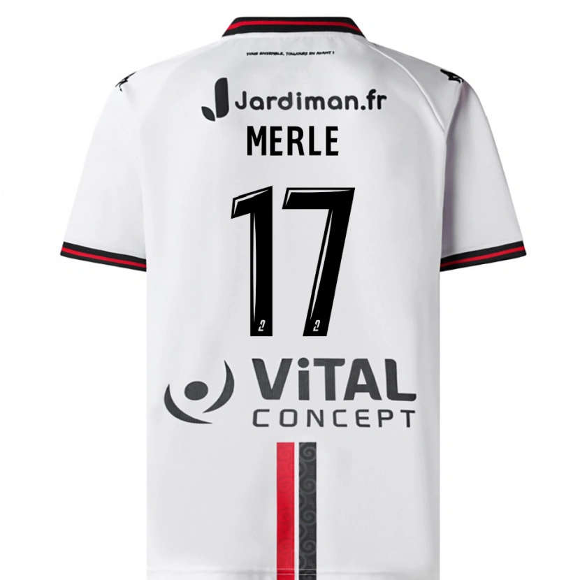 Danxen Dámské Juliette Merle #17 Bílá Červená Daleko Hráčské Dresy 2025/26 Dres