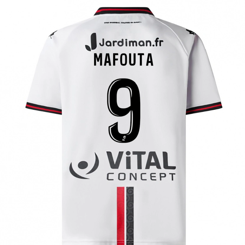 Danxen Dámské Louis Mafouta #9 Bílá Červená Daleko Hráčské Dresy 2025/26 Dres