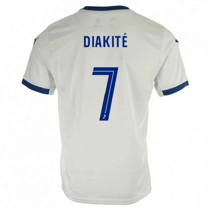 Danxen Dámské Amadou Diakité #7 Bílá Modrá Daleko Hráčské Dresy 2025/26 Dres