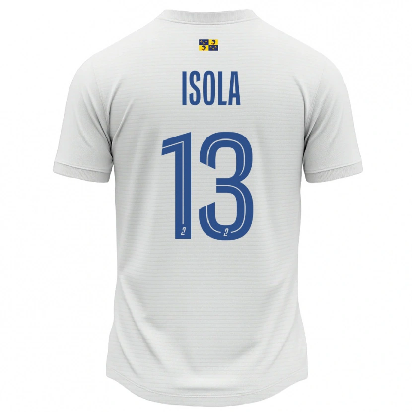 Danxen Dámské Baptiste Isola #13 Bílá Modrá Daleko Hráčské Dresy 2025/26 Dres