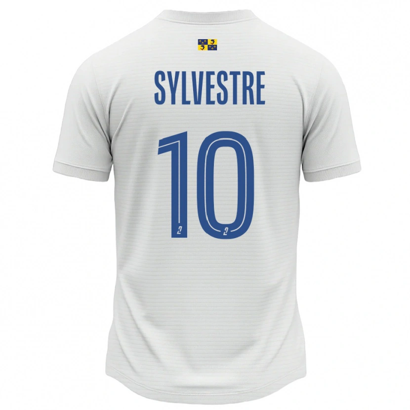 Danxen Dámské Eddy Sylvestre #10 Bílá Modrá Daleko Hráčské Dresy 2025/26 Dres