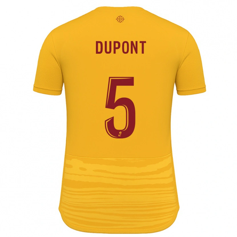Danxen Dámské Baptiste Dupont #5 Oranžová Burgundská Daleko Hráčské Dresy 2025/26 Dres
