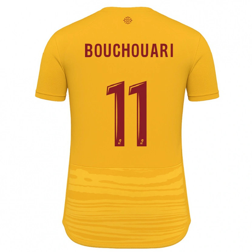 Danxen Dámské Mohamed Bouchouari #11 Oranžová Burgundská Daleko Hráčské Dresy 2025/26 Dres
