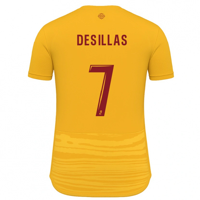 Danxen Dámské Audric Desillas #7 Oranžová Burgundská Daleko Hráčské Dresy 2025/26 Dres