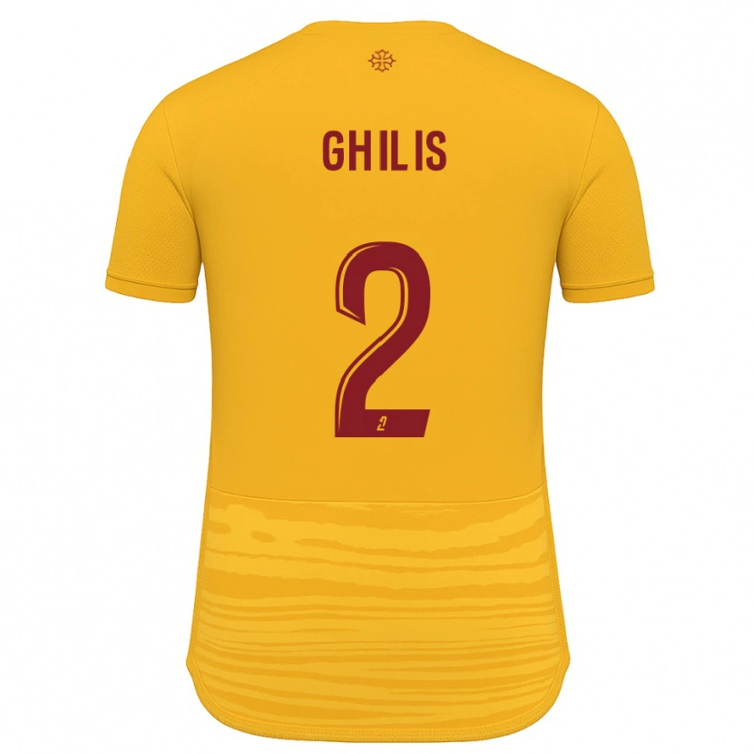Danxen Dámské Mohamed Ghilis #2 Oranžová Burgundská Daleko Hráčské Dresy 2025/26 Dres