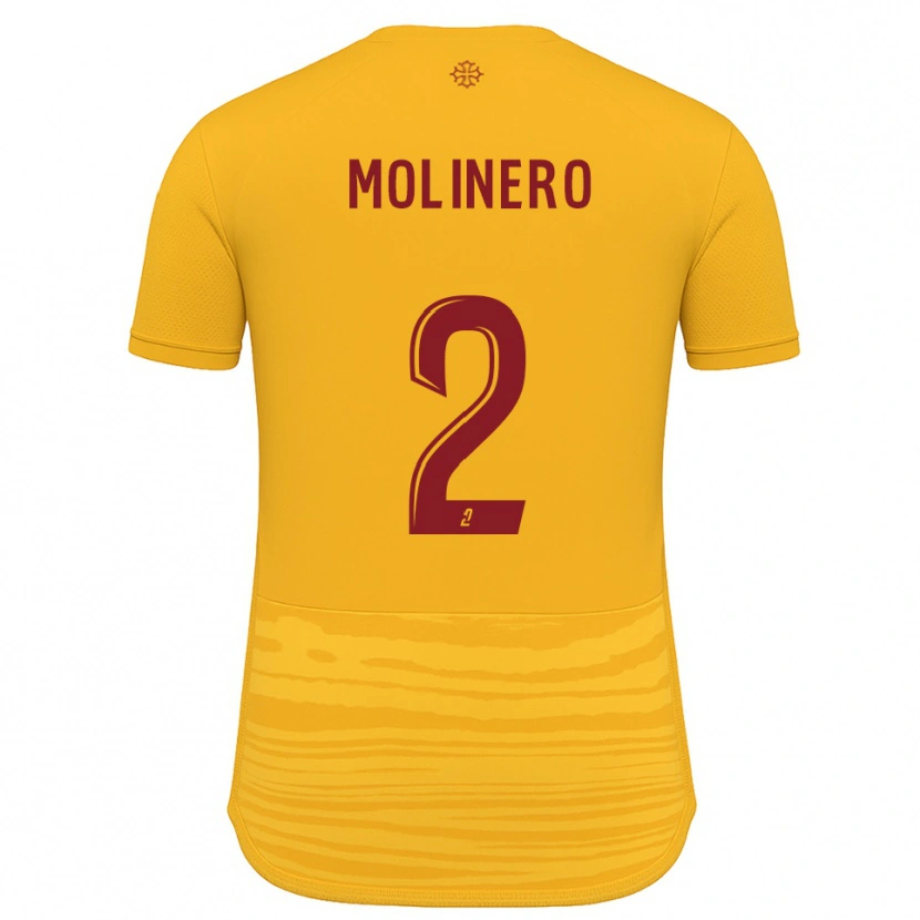Danxen Dámské Leny Molinero #2 Oranžová Burgundská Daleko Hráčské Dresy 2025/26 Dres