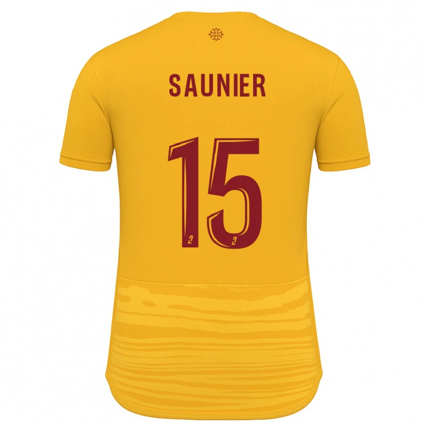 Danxen Dámské Océane Saunier #15 Oranžová Burgundská Daleko Hráčské Dresy 2025/26 Dres