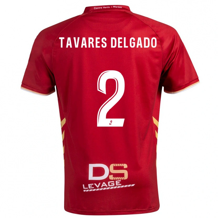 Danxen Dámské Rony Tavares Delgado #2 Burgundská Zlatá Daleko Hráčské Dresy 2025/26 Dres