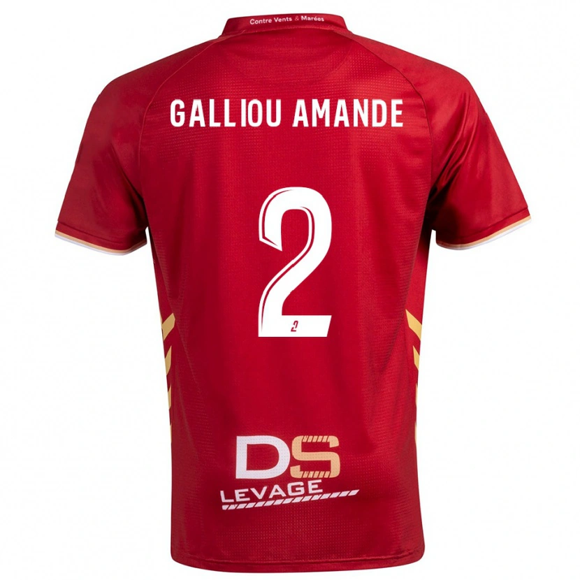 Danxen Dámské Noa Galliou Amande #2 Burgundská Zlatá Daleko Hráčské Dresy 2025/26 Dres