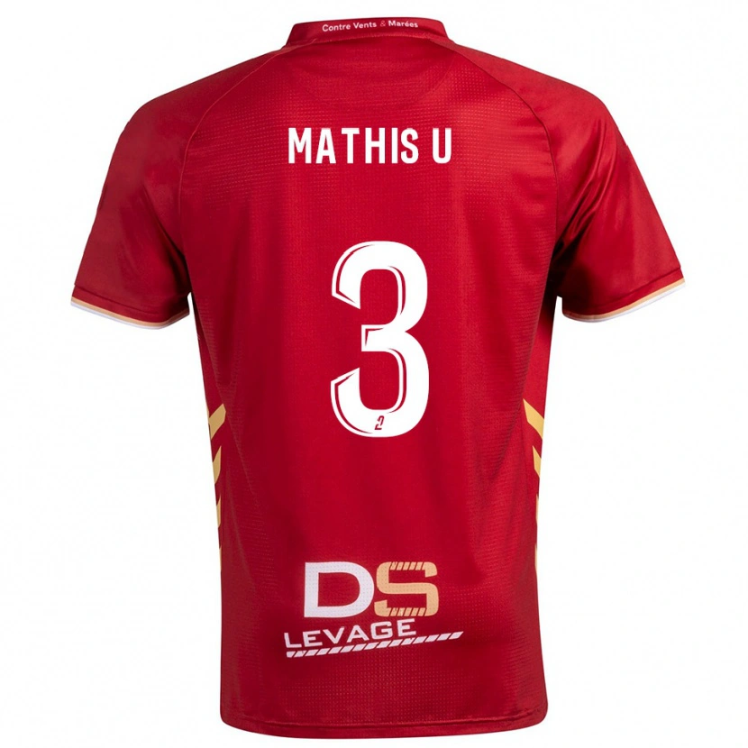 Danxen Dámské Mathis U #3 Burgundská Zlatá Daleko Hráčské Dresy 2025/26 Dres