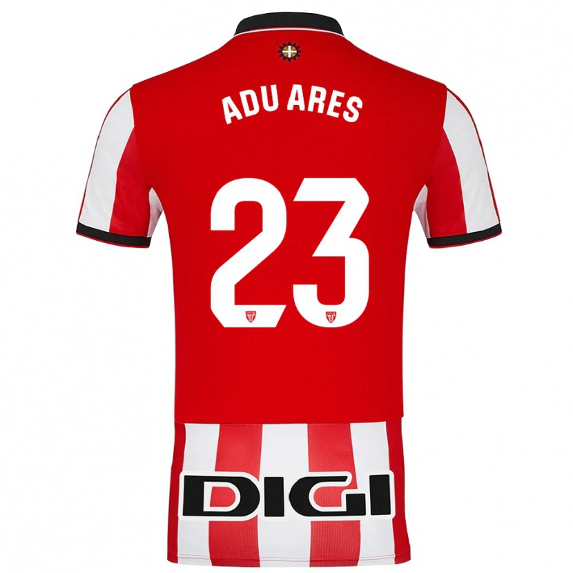 Danxen Dětské Adu Ares #23 Červená Bílá Domů Hráčské Dresy 2025/26 Dres
