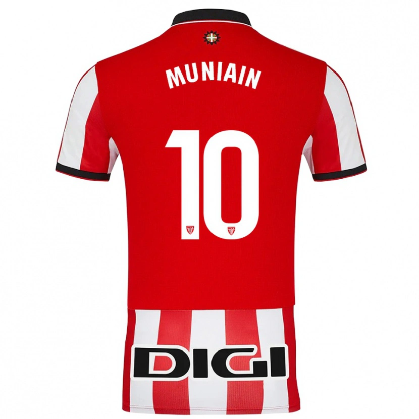 Danxen Dětské Iker Muniain #10 Červená Bílá Domů Hráčské Dresy 2025/26 Dres