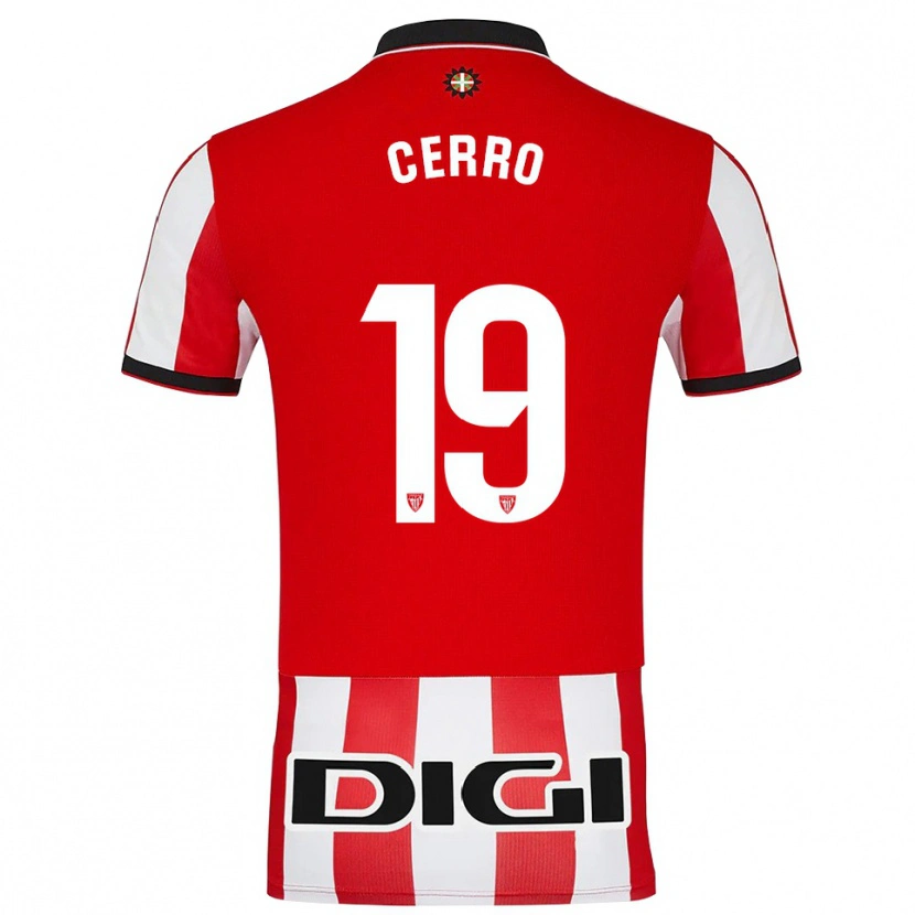 Danxen Dětské Mariana Cerro Galán #19 Červená Bílá Domů Hráčské Dresy 2025/26 Dres