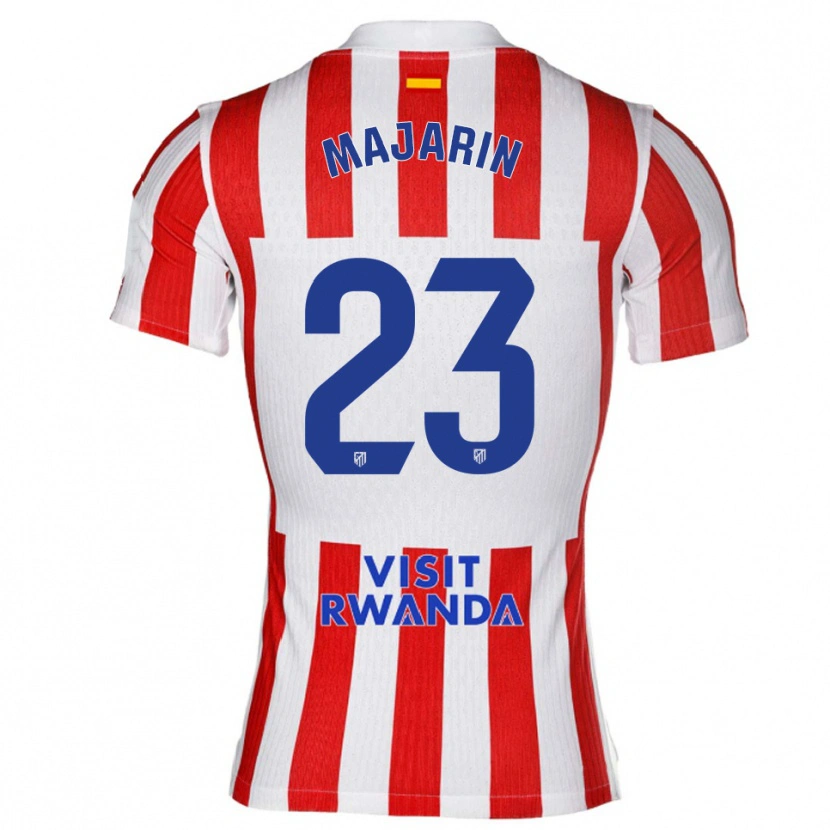 Danxen Dětské Sonia Majarin #23 Červená Bílá Domů Hráčské Dresy 2025/26 Dres