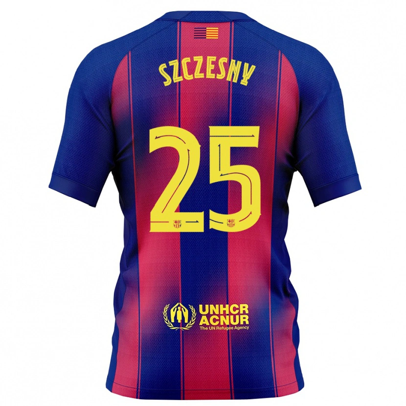 Danxen Dětské Wojciech Szczesny #25 Modrá Červená Domů Hráčské Dresy 2025/26 Dres