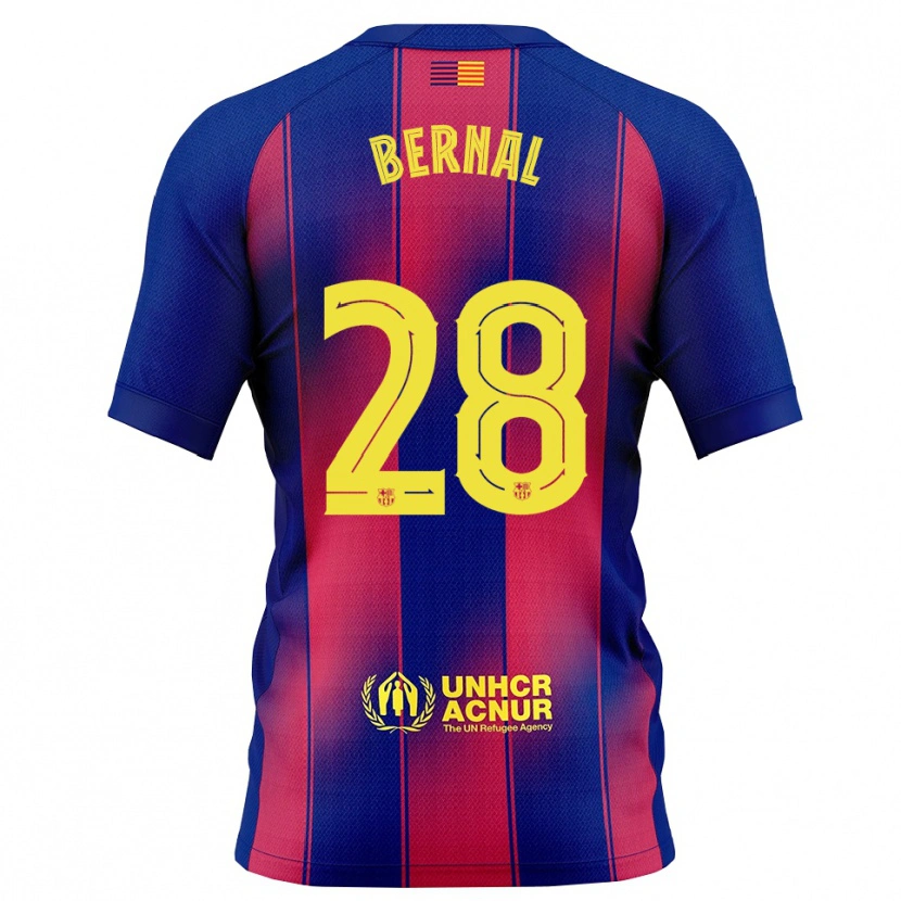 Danxen Dětské Marc Bernal #28 Modrá Červená Domů Hráčské Dresy 2025/26 Dres