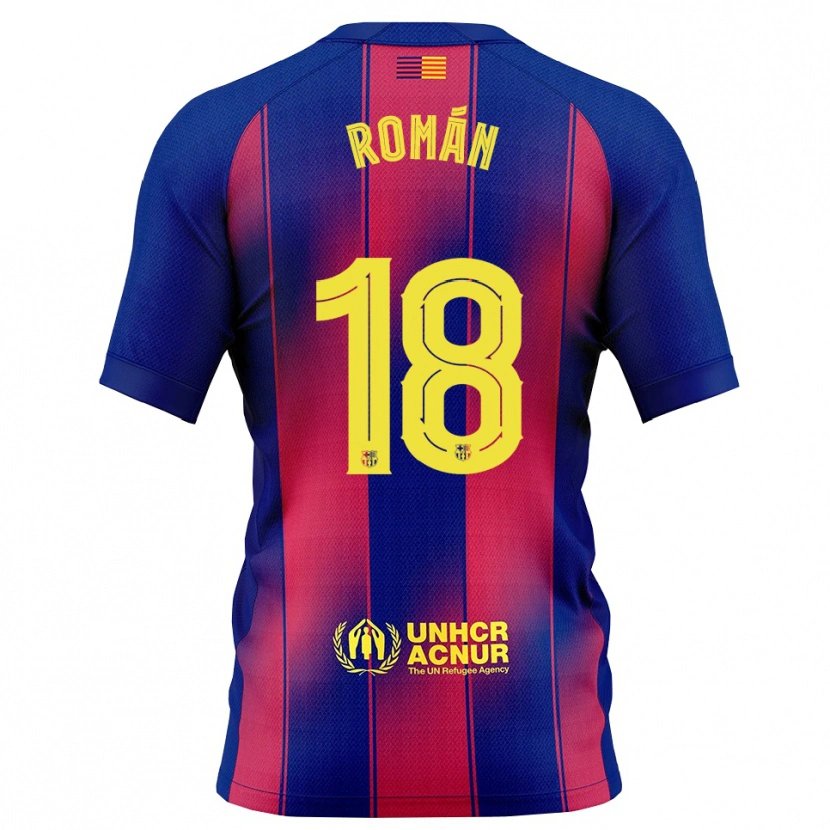 Danxen Dětské Pocho Román #18 Modrá Červená Domů Hráčské Dresy 2025/26 Dres