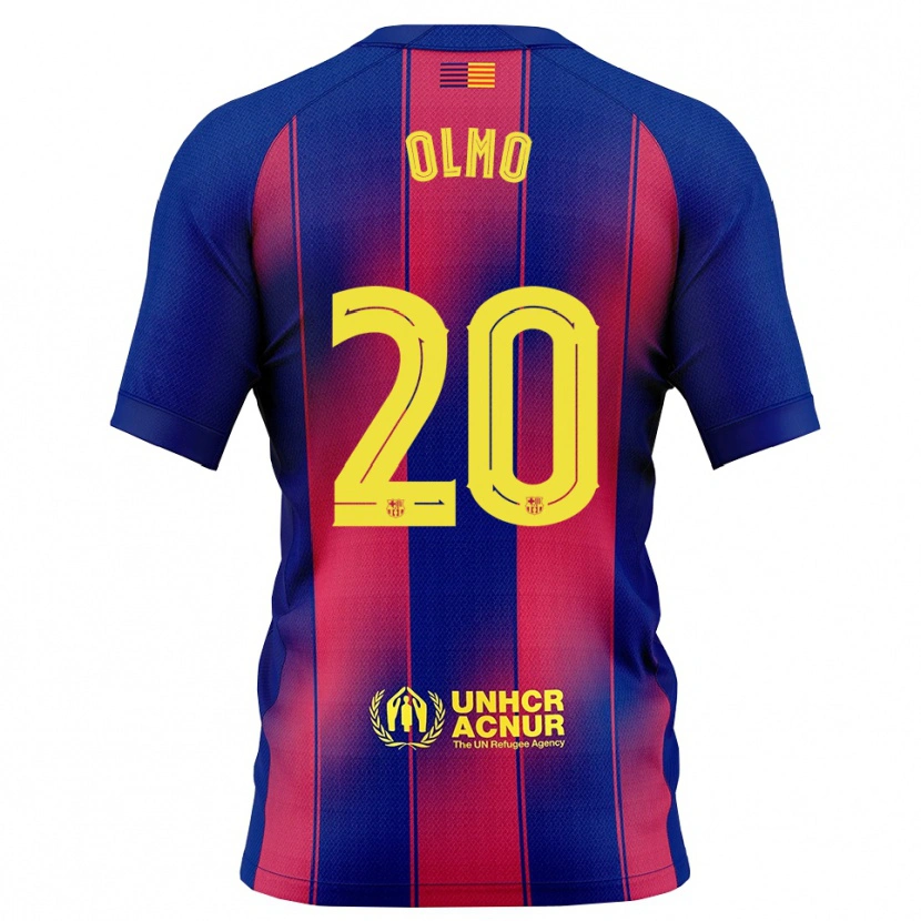 Danxen Dětské Dani Olmo #20 Modrá Červená Domů Hráčské Dresy 2025/26 Dres