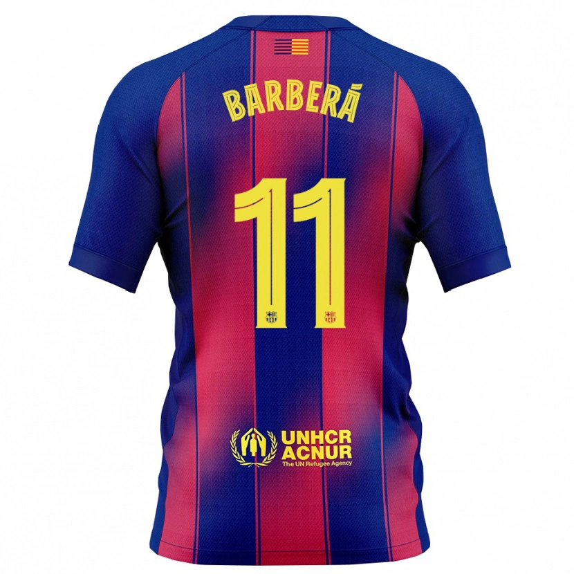 Danxen Dětské Víctor Barberá #11 Modrá Červená Domů Hráčské Dresy 2025/26 Dres