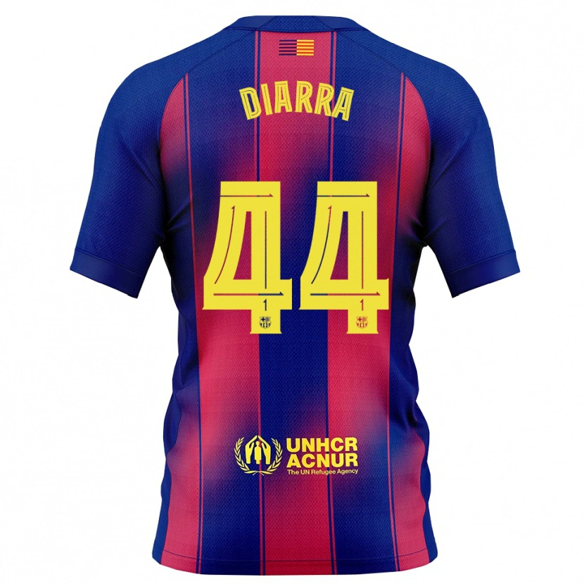 Danxen Dětské Ibrahim Diarra #44 Modrá Červená Domů Hráčské Dresy 2025/26 Dres