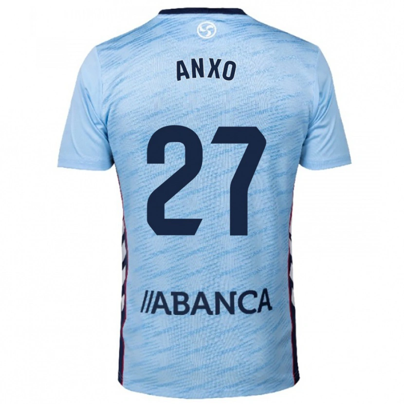 Danxen Dětské Anxo Rodríguez #27 Nebesky Modrá Červená Domů Hráčské Dresy 2025/26 Dres