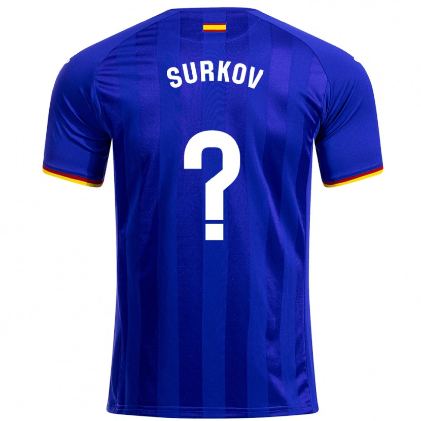 Danxen Dětské Iván Surkov #0 Modrá Červená Žlutá Domů Hráčské Dresy 2025/26 Dres