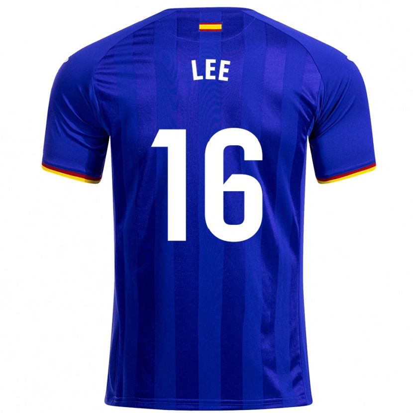 Danxen Dětské Sang-Min Lee #16 Modrá Červená Žlutá Domů Hráčské Dresy 2025/26 Dres