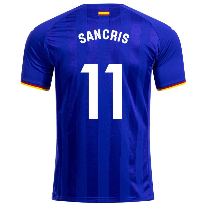 Danxen Dětské Álex Sancris #11 Modrá Červená Žlutá Domů Hráčské Dresy 2025/26 Dres
