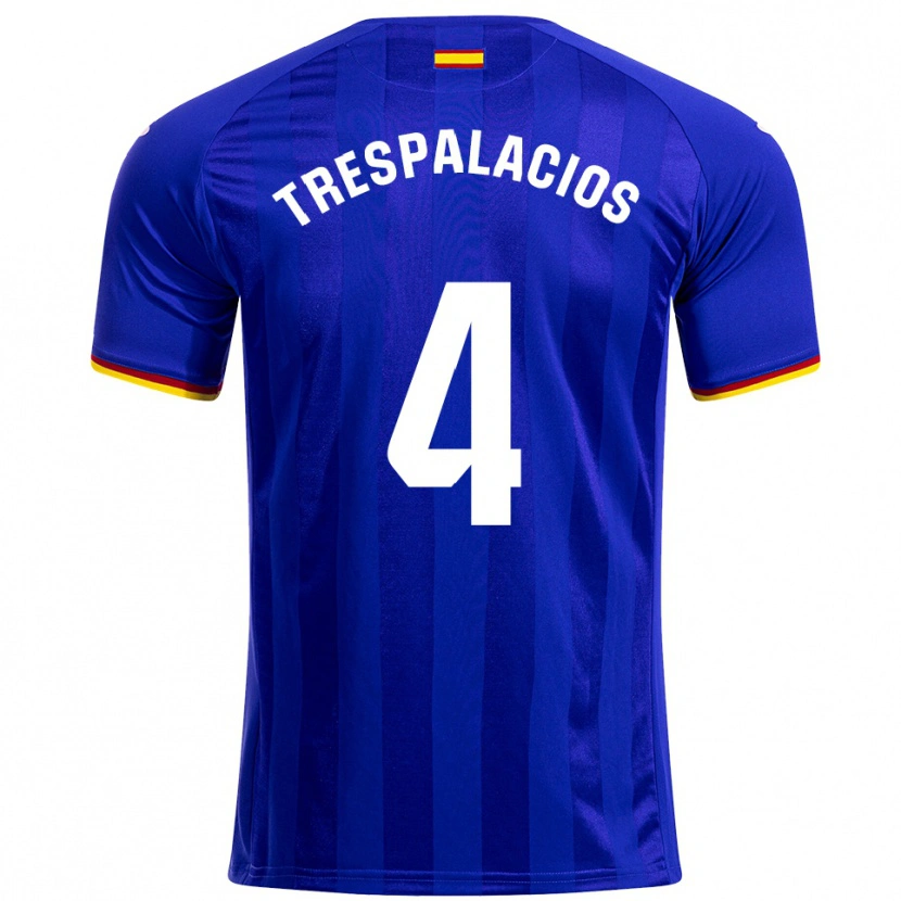 Danxen Dětské Adrián Trespalacios #4 Modrá Červená Žlutá Domů Hráčské Dresy 2025/26 Dres