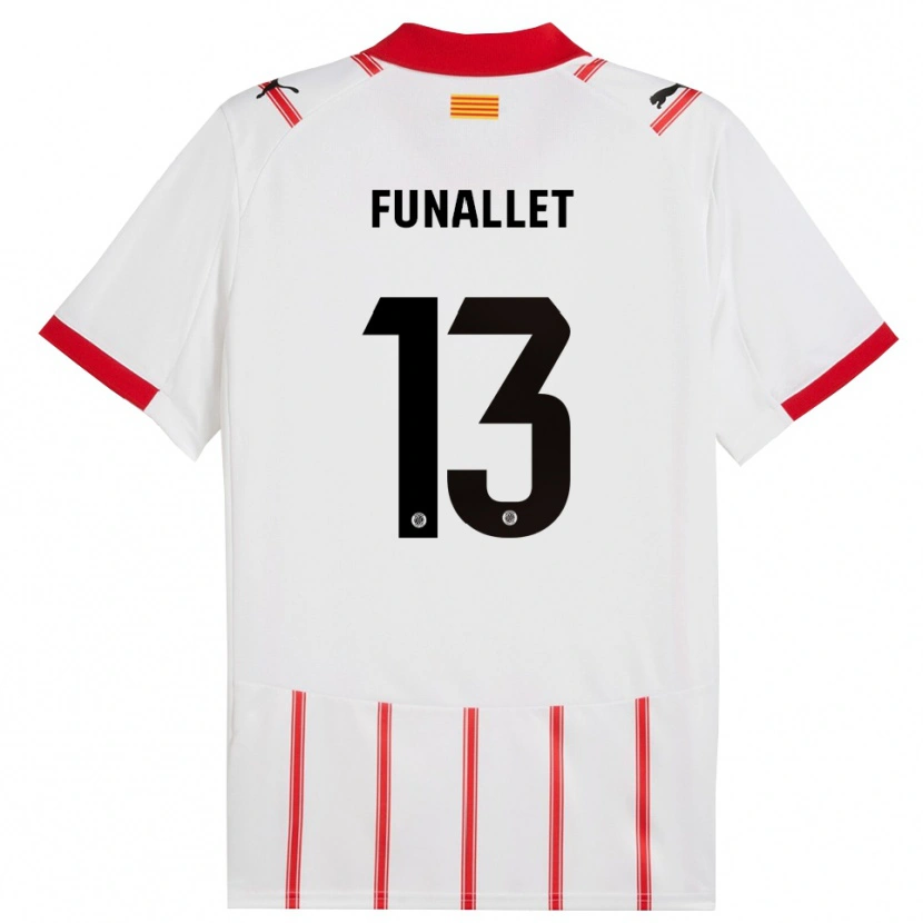 Danxen Dětské Pau Funallet #13 Bílá Červená Domů Hráčské Dresy 2025/26 Dres