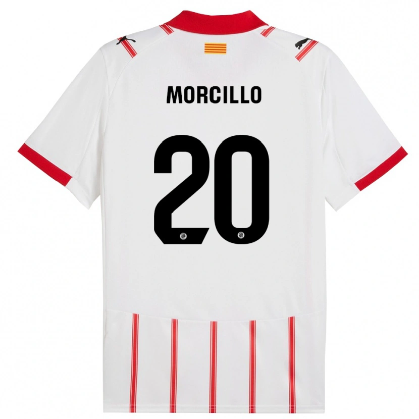Danxen Dětské Luis Morcillo #20 Bílá Červená Domů Hráčské Dresy 2025/26 Dres