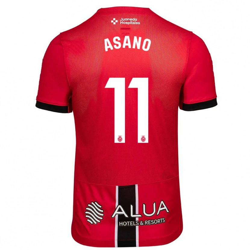 Danxen Dětské Takuma Asano #11 Červená Černá Domů Hráčské Dresy 2025/26 Dres