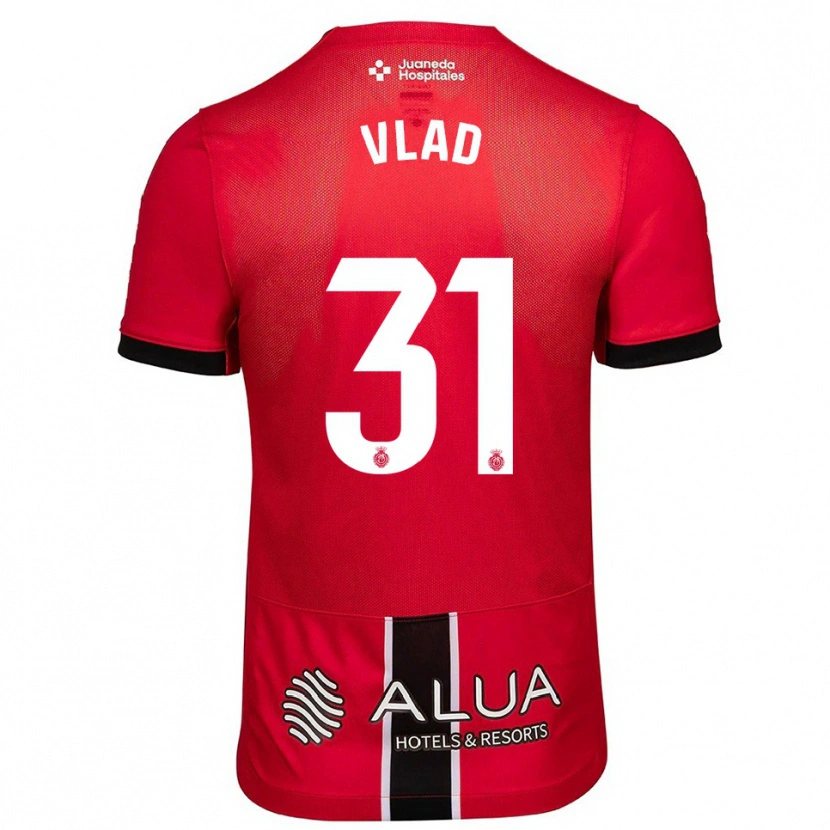 Danxen Dětské Rares Vlad #31 Červená Černá Domů Hráčské Dresy 2025/26 Dres