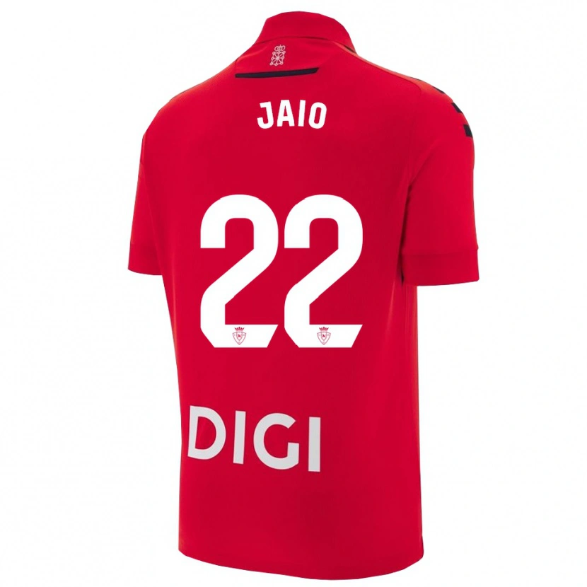 Danxen Dětské Jaione Larraiotz Senosiain #22 Červená Černá Domů Hráčské Dresy 2025/26 Dres